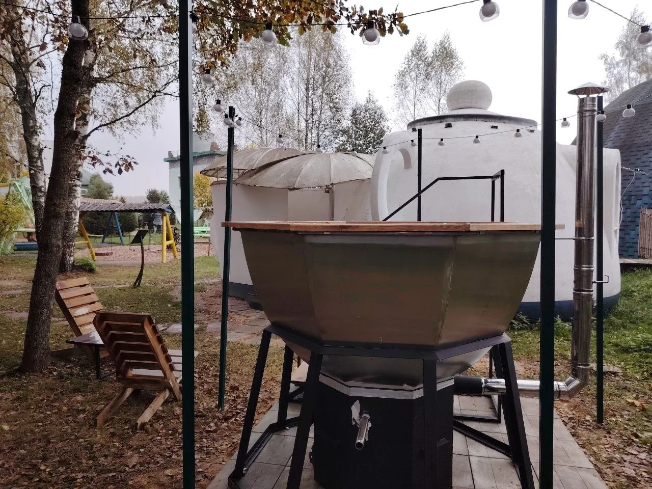 Купель настоящего банного чана